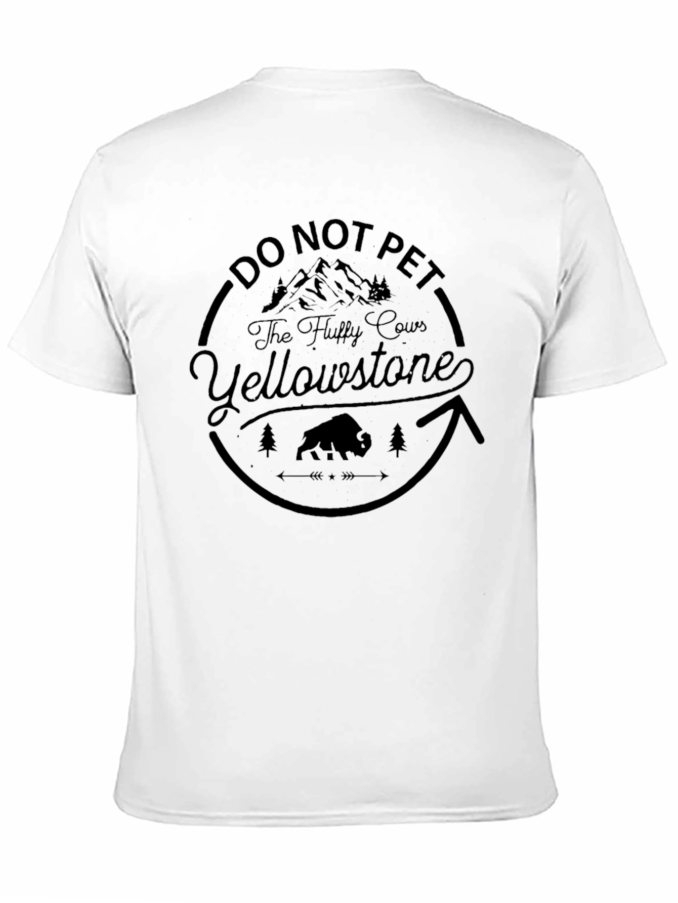 Yellowstone Fluffy Cows Graphic T-Shirt