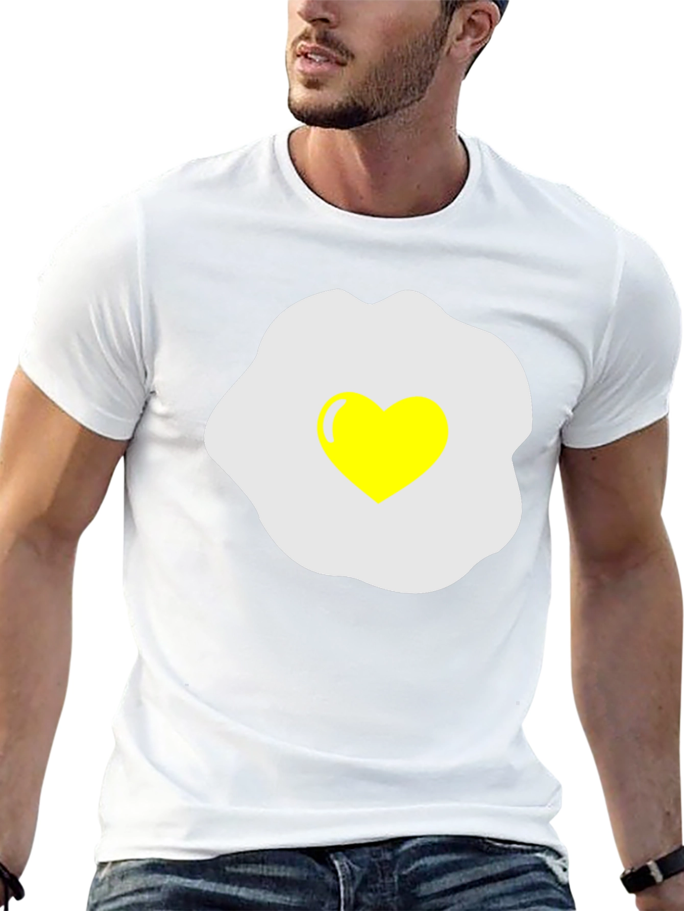 Heart Egg T-Shirt - Sunny Side Up Love!