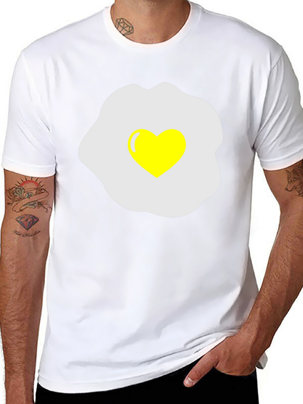 Heart Egg T-Shirt - Sunny Side Up Love!