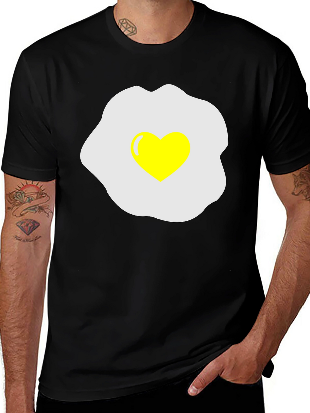 Heart Egg T-Shirt - Sunny Side Up Love!
