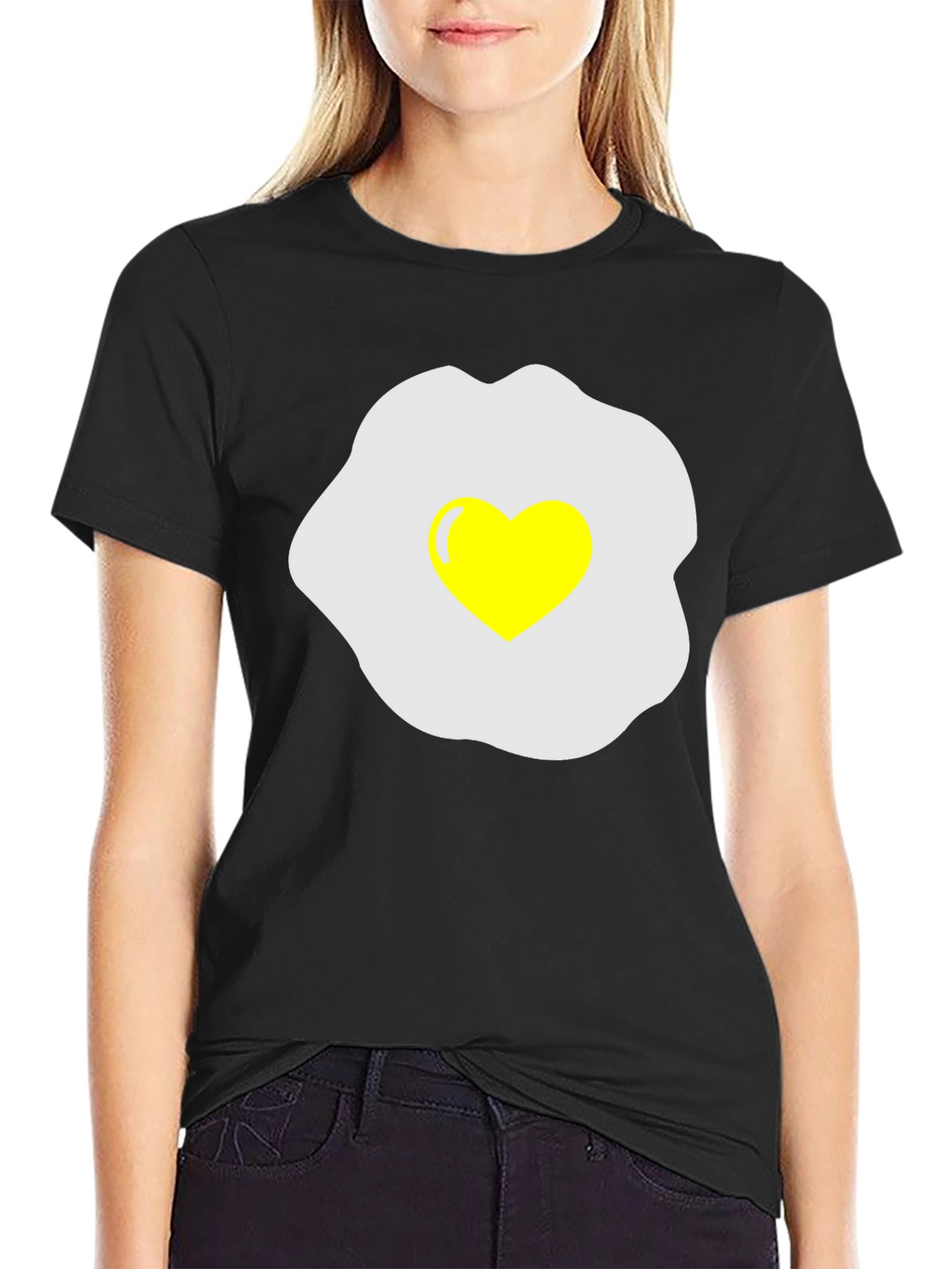 Heart Egg T-Shirt - Sunny Side Up Love!