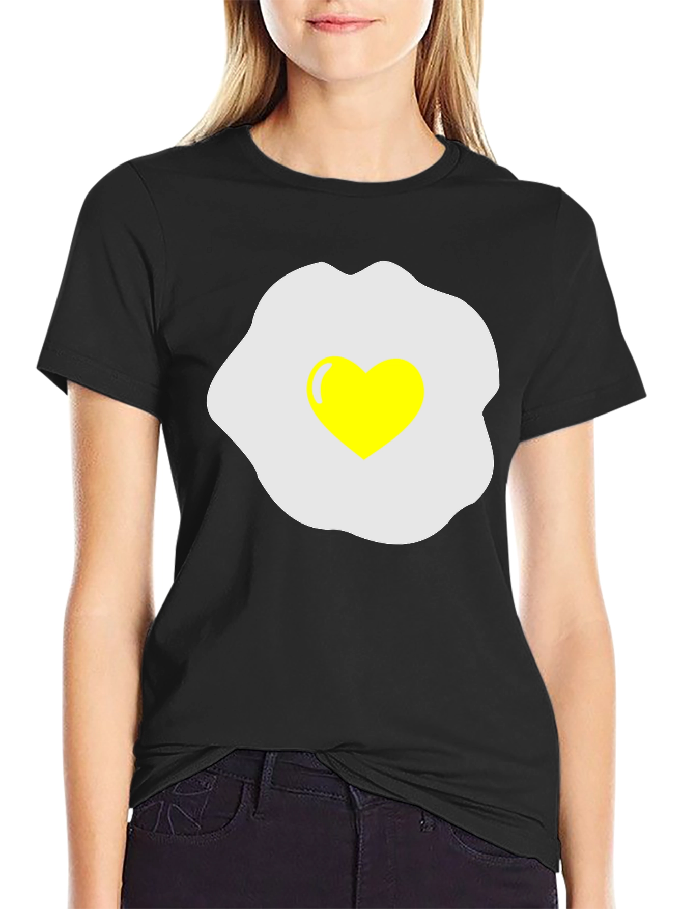 Heart Egg T-Shirt - Sunny Side Up Love!