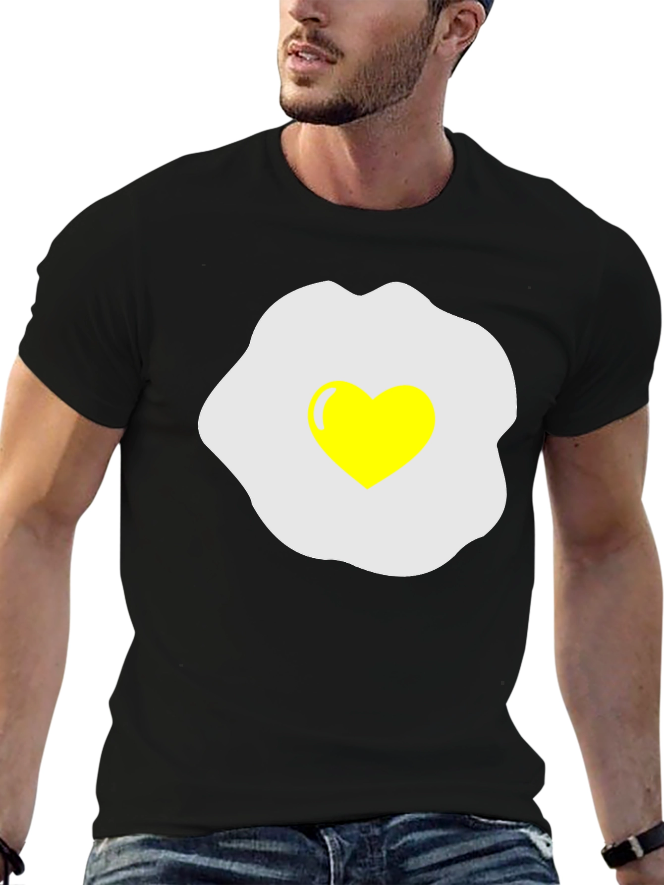 Heart Egg T-Shirt - Sunny Side Up Love!