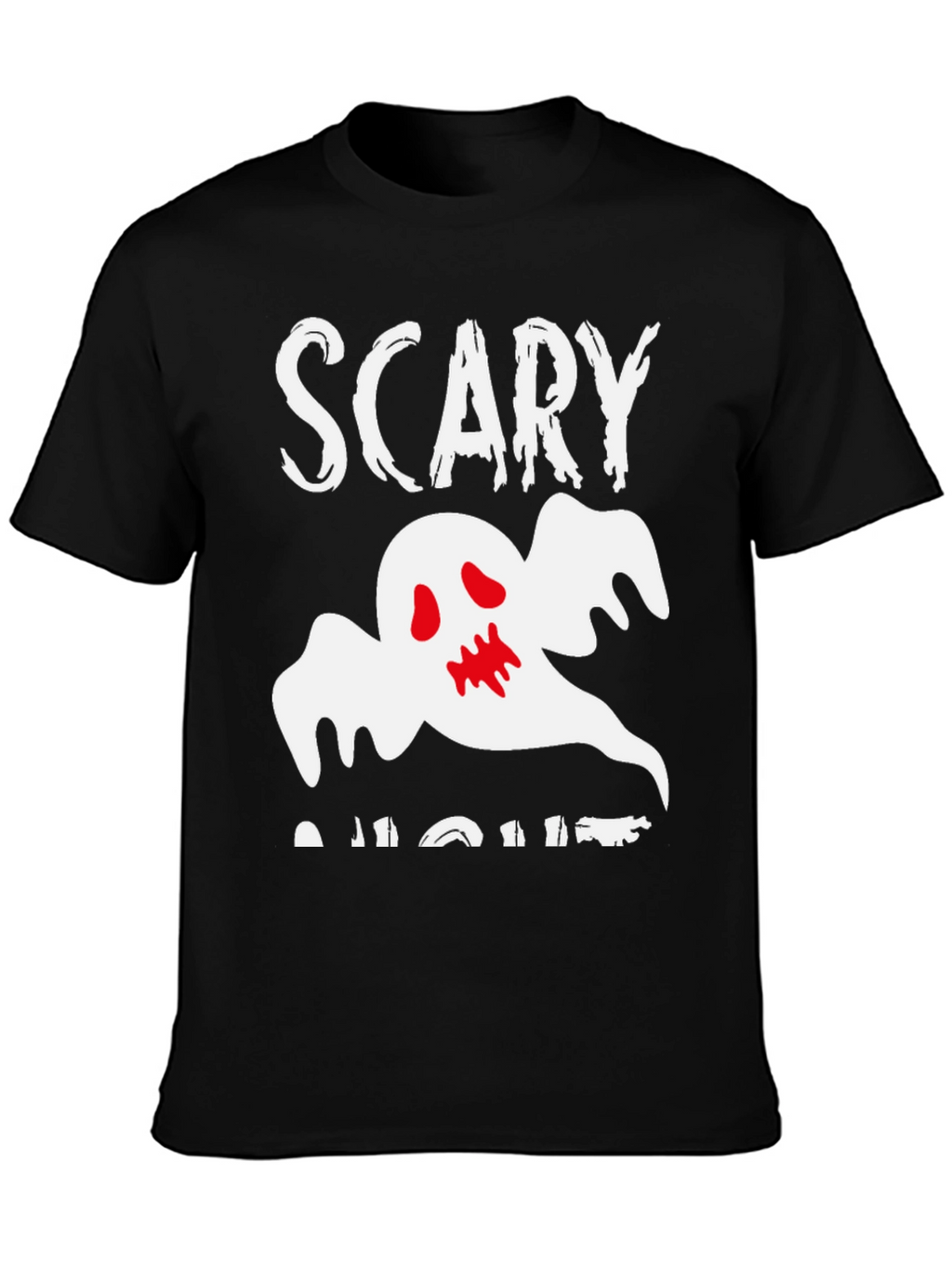 Scary Night Ghost Graphic T-Shirt