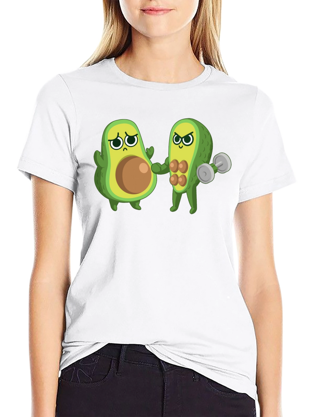 Funny Avocado Gym T-Shirt - Black