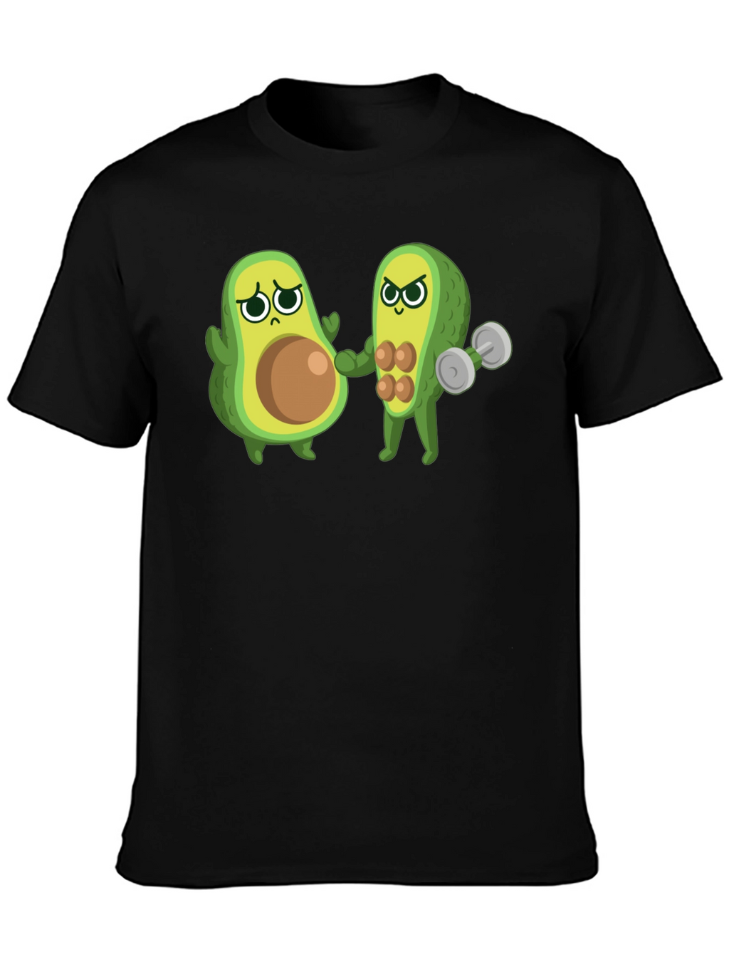 Funny Avocado Gym T-Shirt - Black