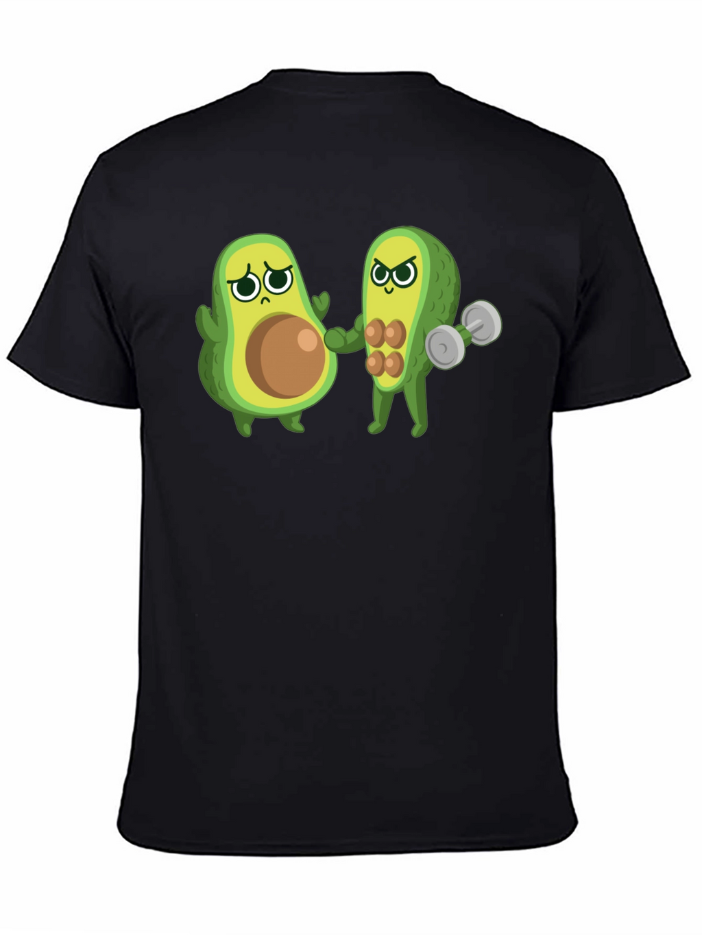 Funny Avocado Gym T-Shirt - Black