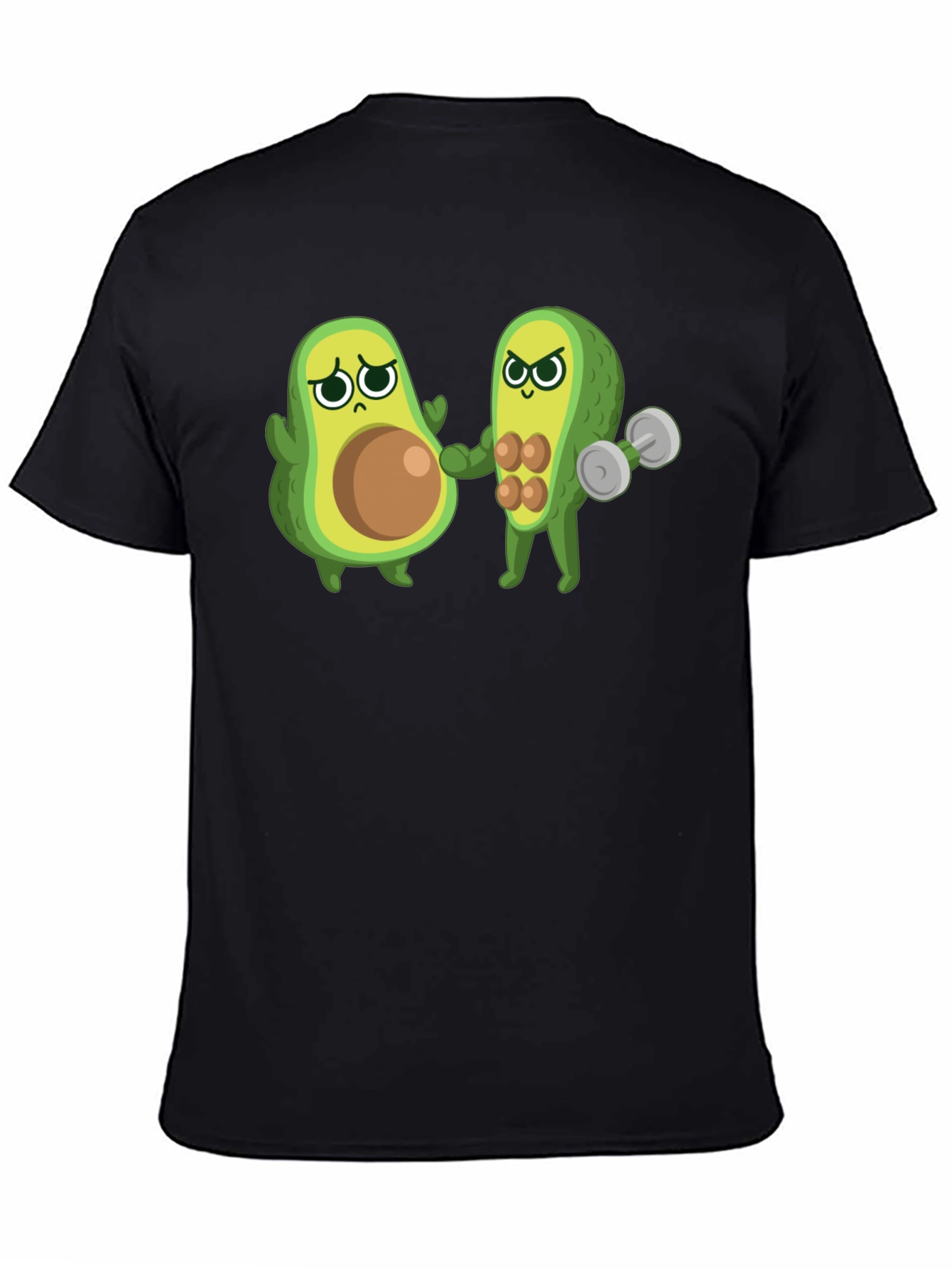Funny Avocado Gym T-Shirt - Black