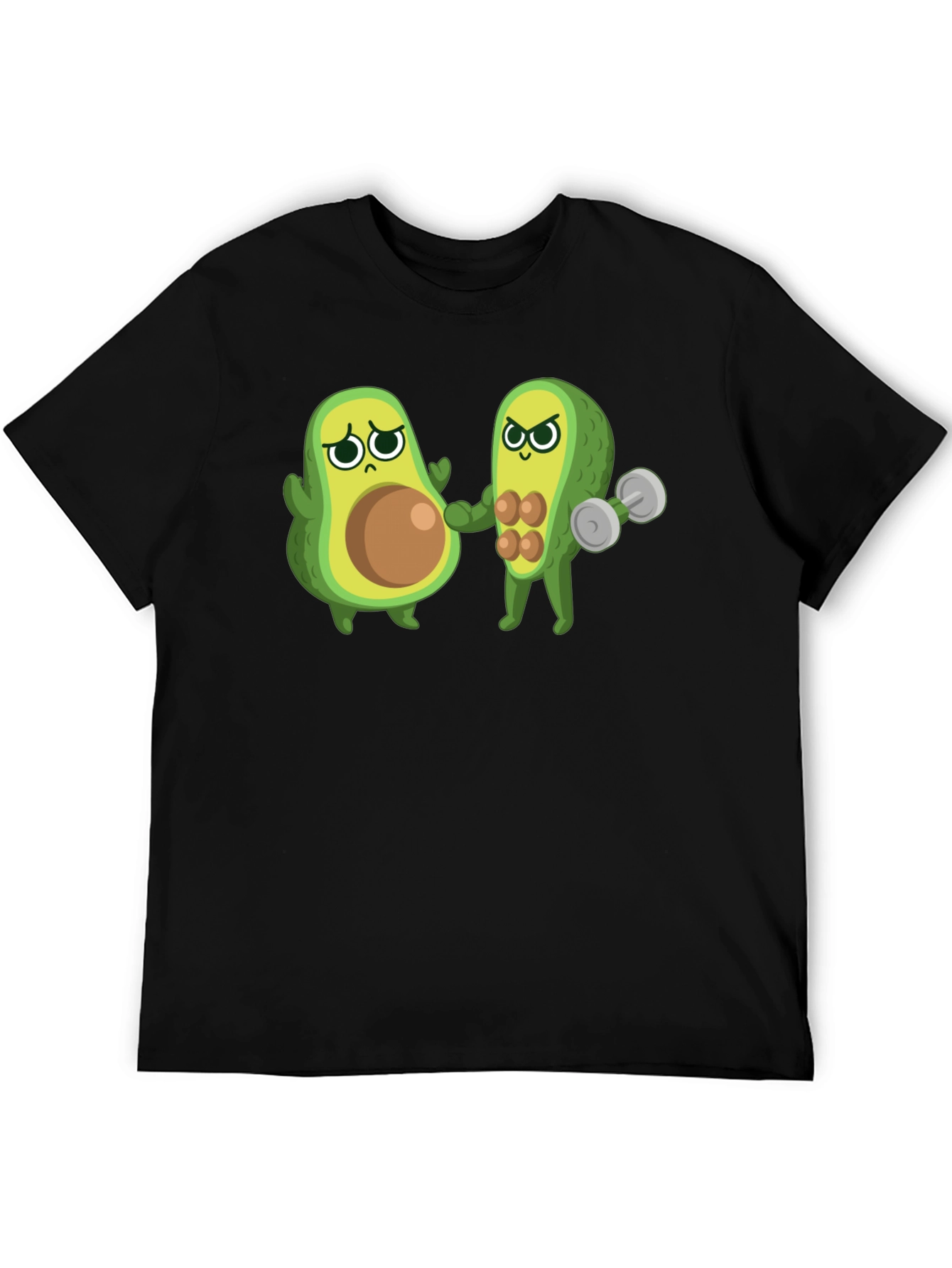 Funny Avocado Gym T-Shirt - Black