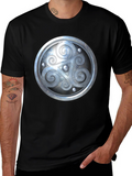 Celtic Shield Design Black T-Shirt