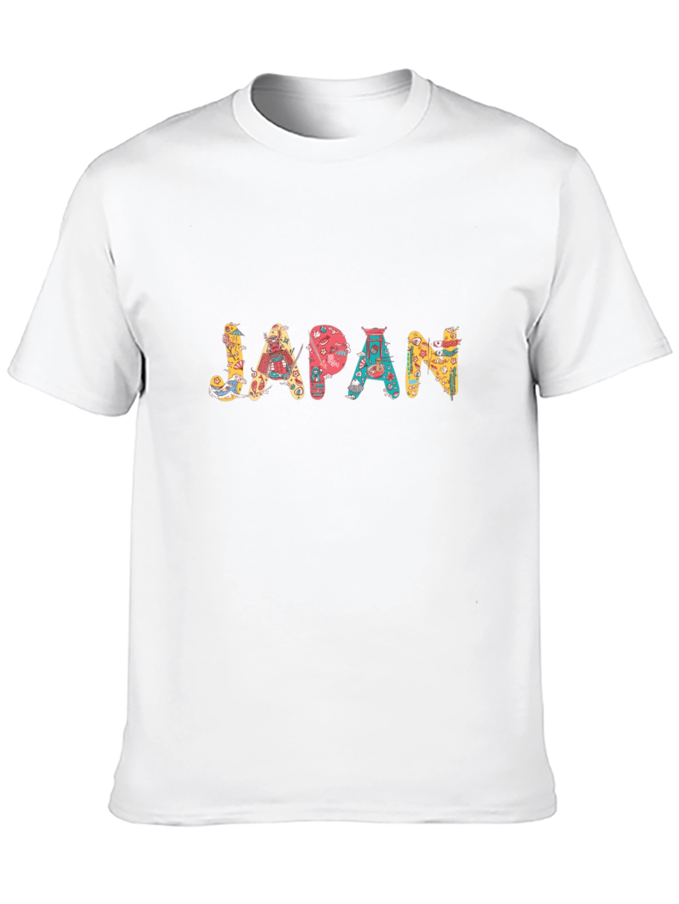 Japan Graphic Tee - Black Crew Neck T-Shirt