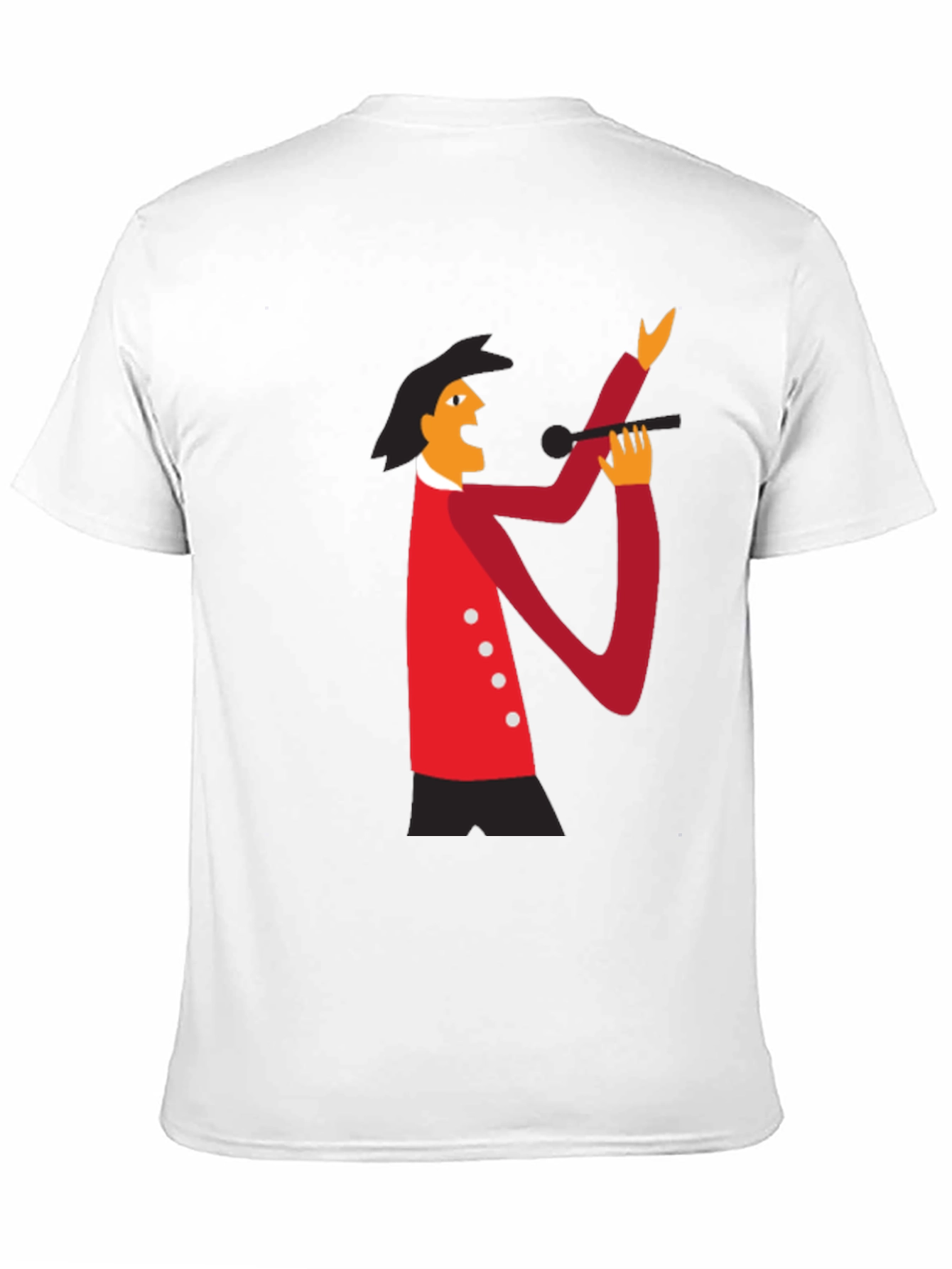 Retro Singer Graphic Tee - Black Cotton T-Shirt