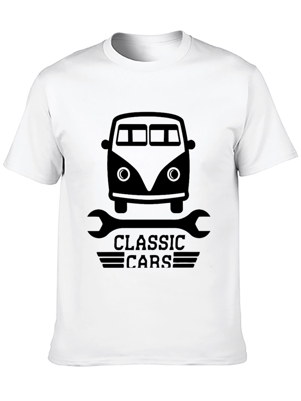 Classic Cars Graphic Tee - Mens Black T-Shirt