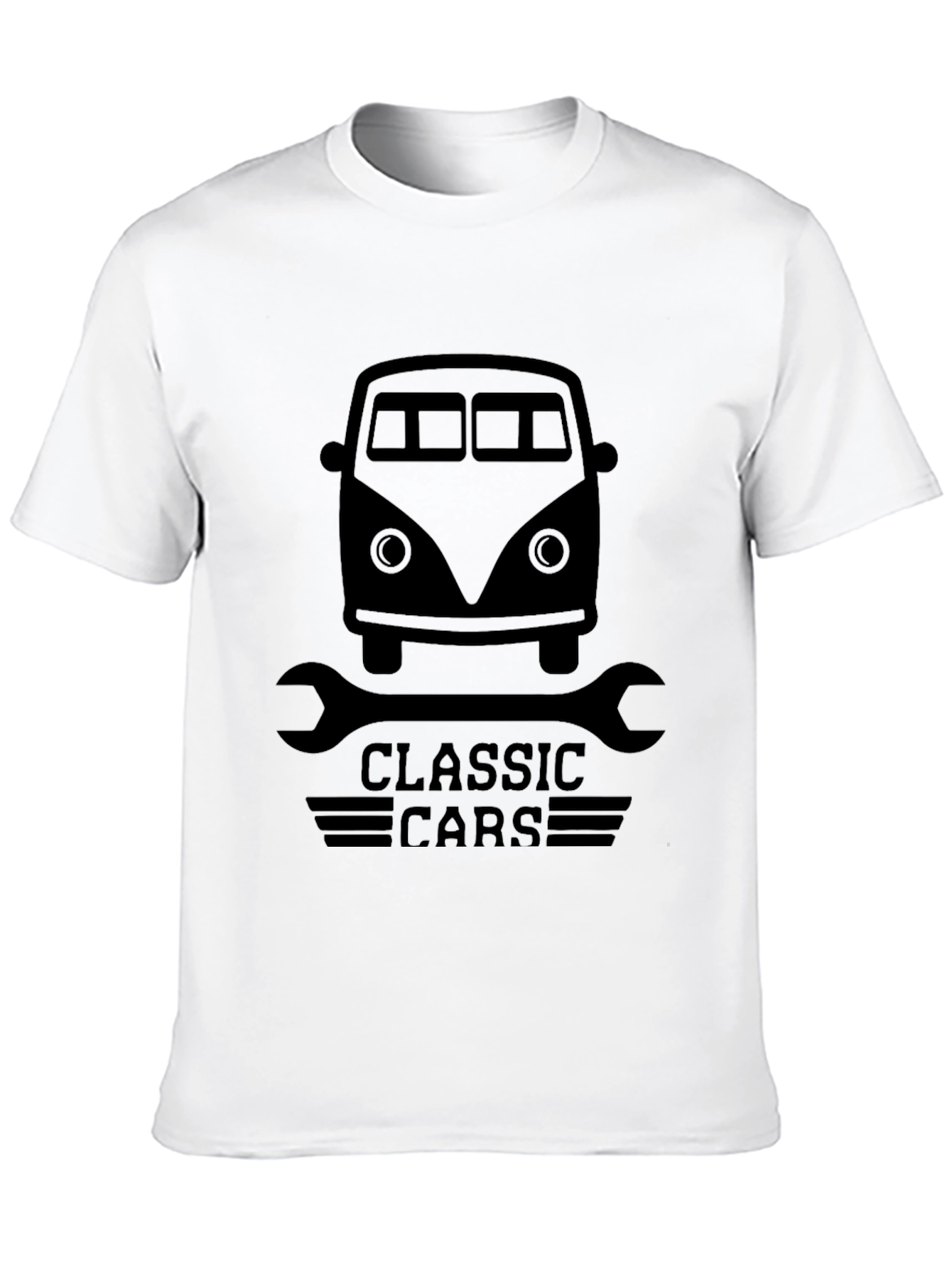 Classic Cars Graphic Tee - Mens Black T-Shirt