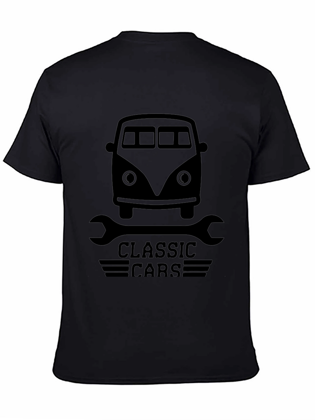 Classic Cars Graphic Tee - Mens Black T-Shirt