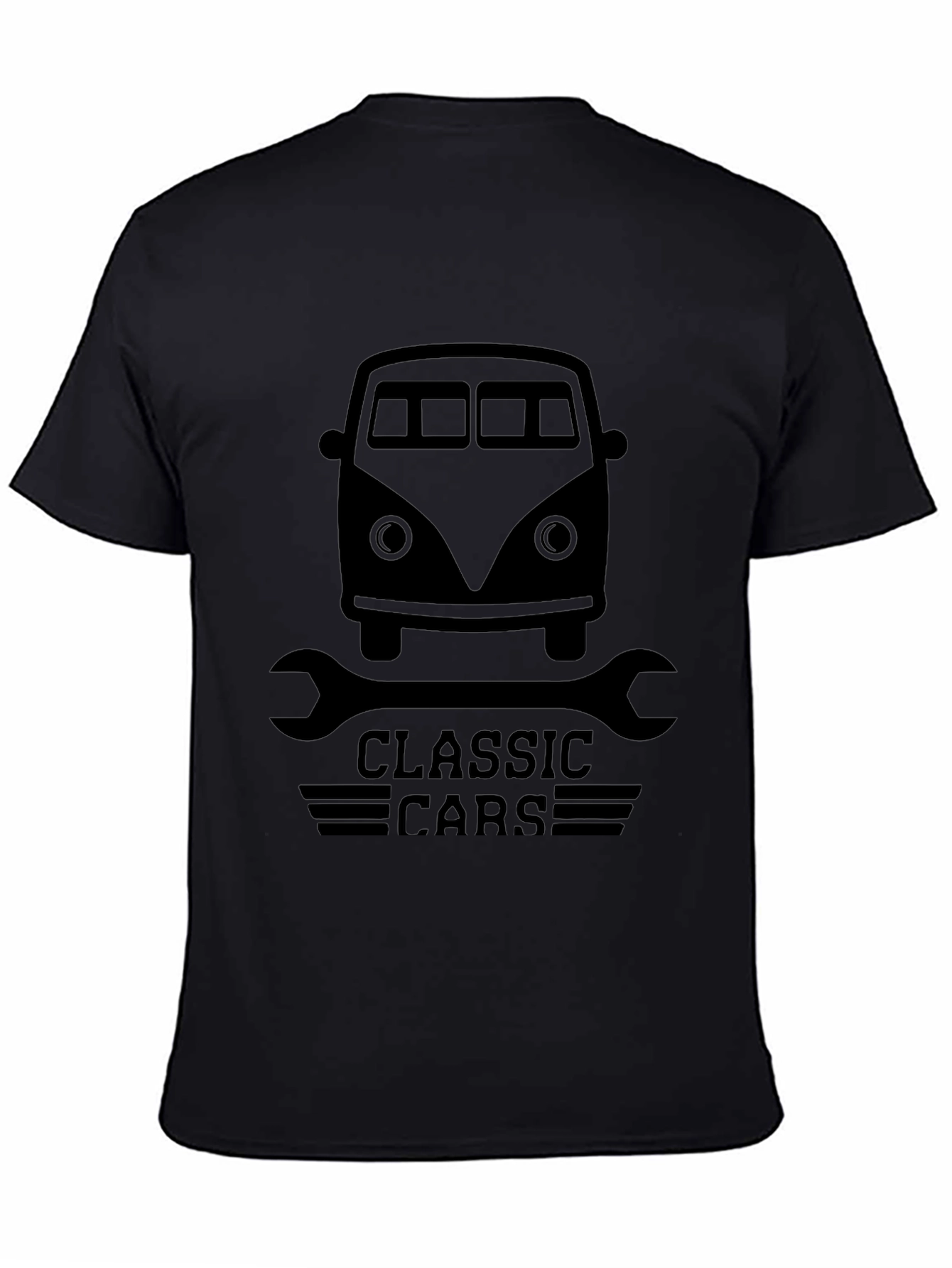 Classic Cars Graphic Tee - Mens Black T-Shirt