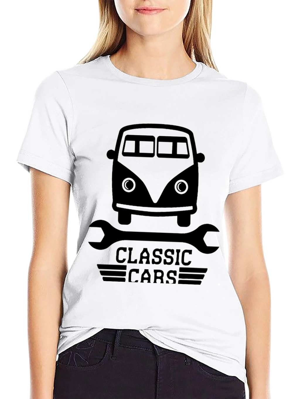 Classic Cars Graphic Tee - Mens Black T-Shirt