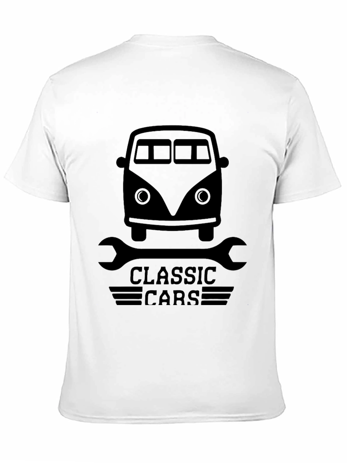 Classic Cars Graphic Tee - Mens Black T-Shirt