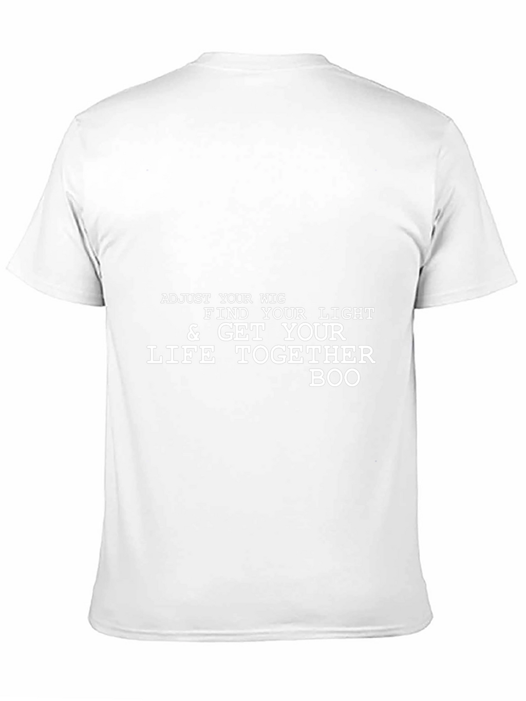 Adjust Your Wig Mens Black Graphic Tee
