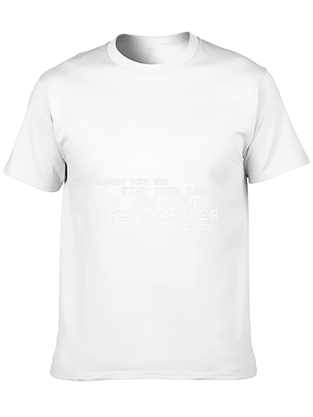 Adjust Your Wig Mens Black Graphic Tee