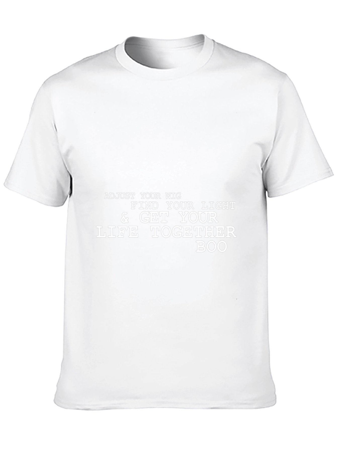 Adjust Your Wig Mens Black Graphic Tee