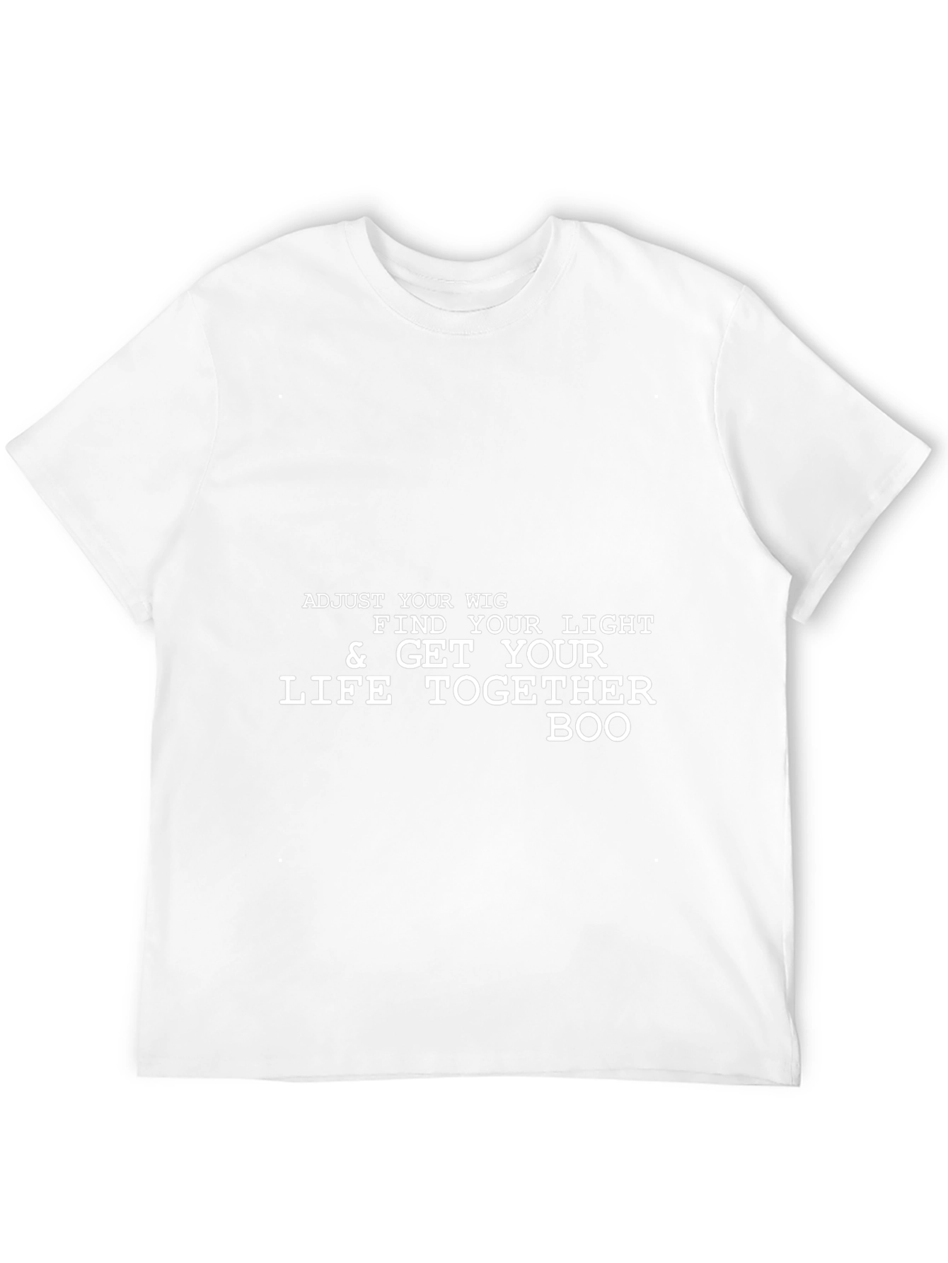 Adjust Your Wig Mens Black Graphic Tee