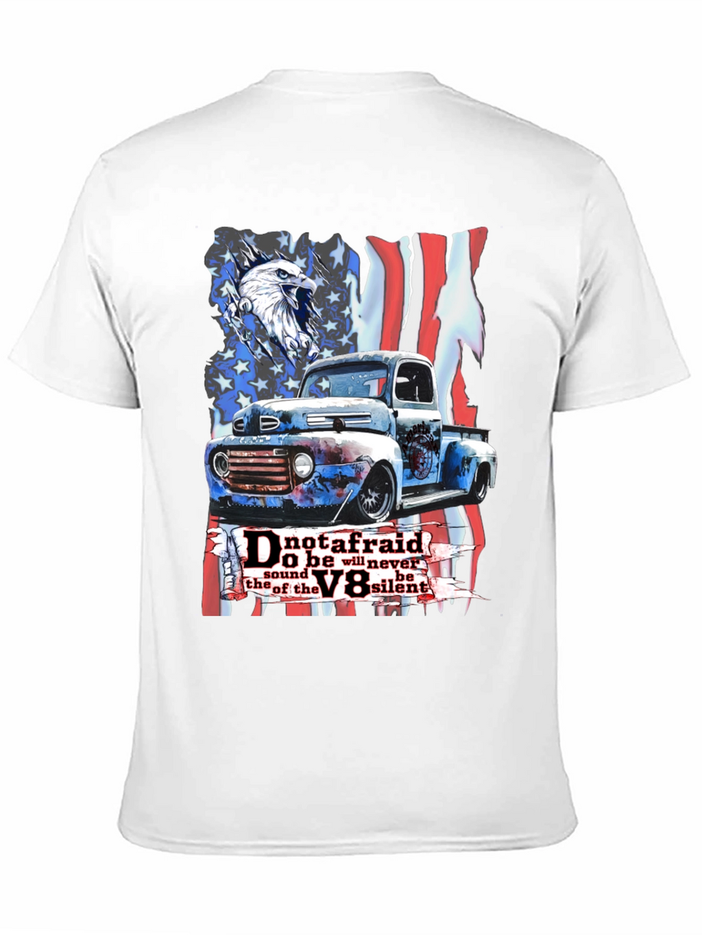Patriotic Truck V8 Graphic Tee