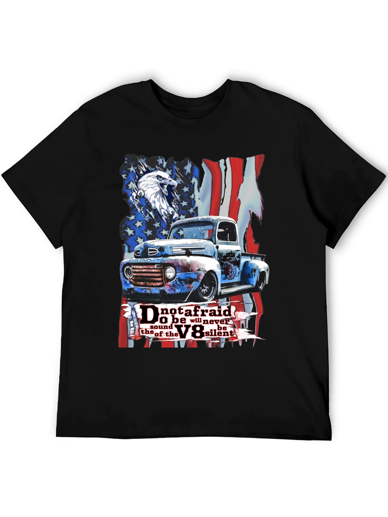 Patriotic Truck V8 Graphic Tee