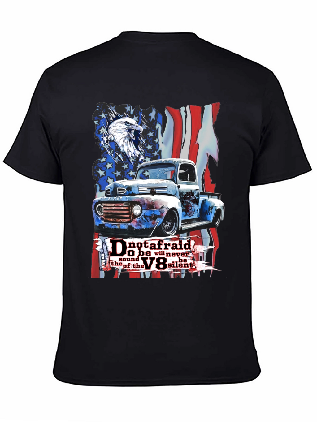 Patriotic Truck V8 Graphic Tee