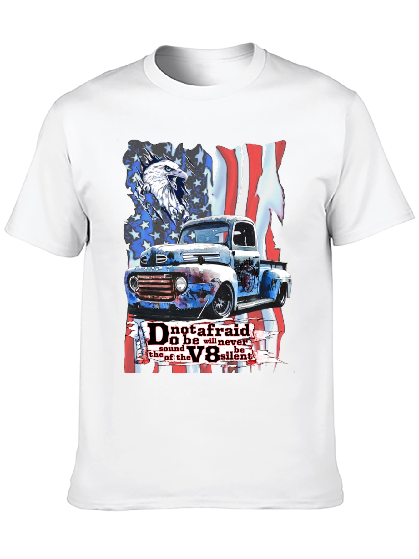 Patriotic Truck V8 Graphic Tee