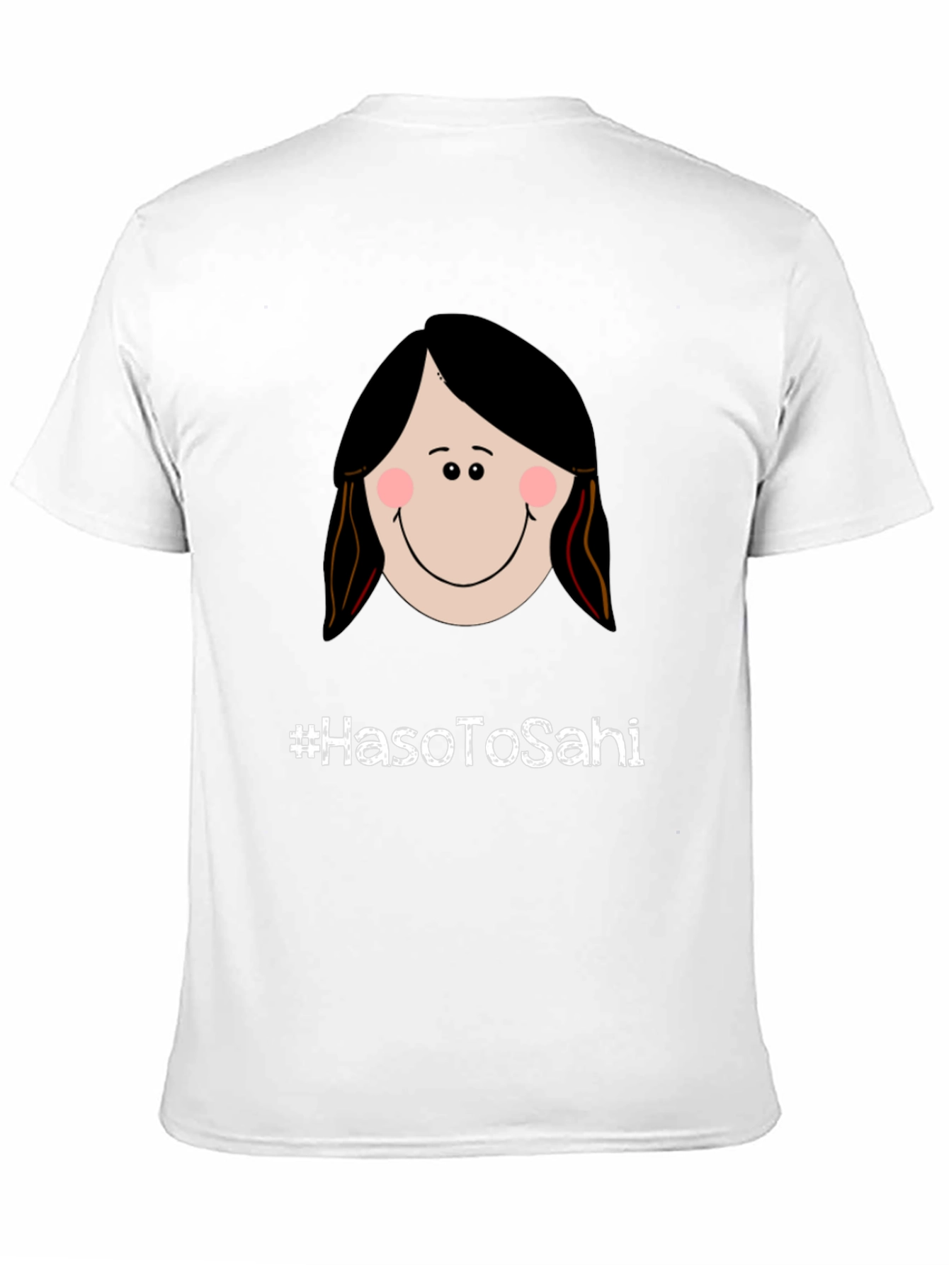 Humorous Graphic Tee - #HasoToSahi