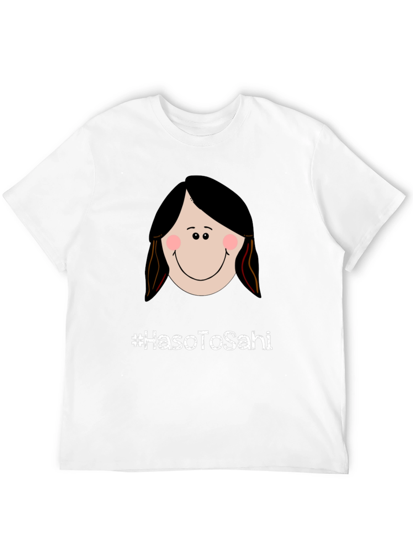 Humorous Graphic Tee - #HasoToSahi