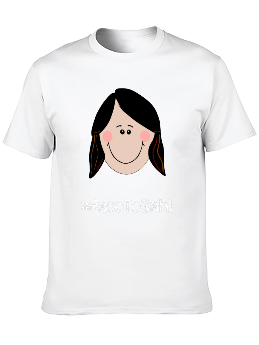 Humorous Graphic Tee - #HasoToSahi