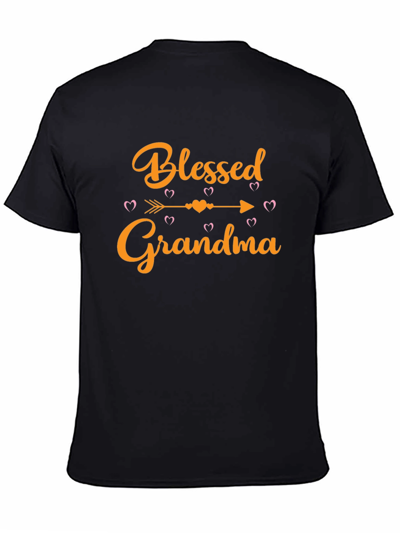 Blessed Grandma Black Graphic T-Shirt