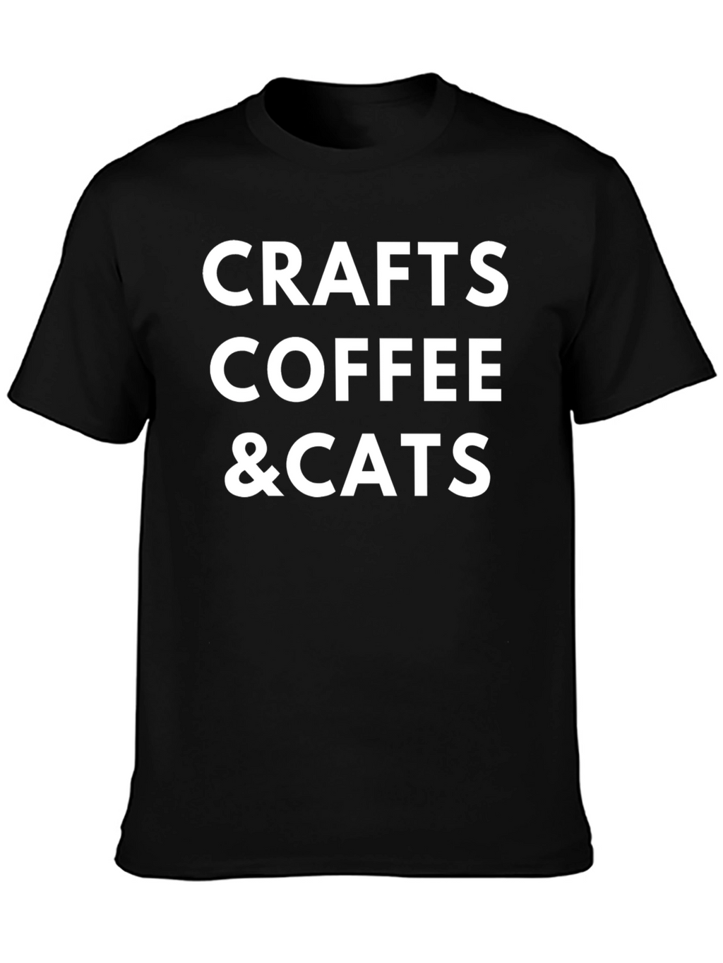 Crafts Coffee & Cats Graphic T-Shirt