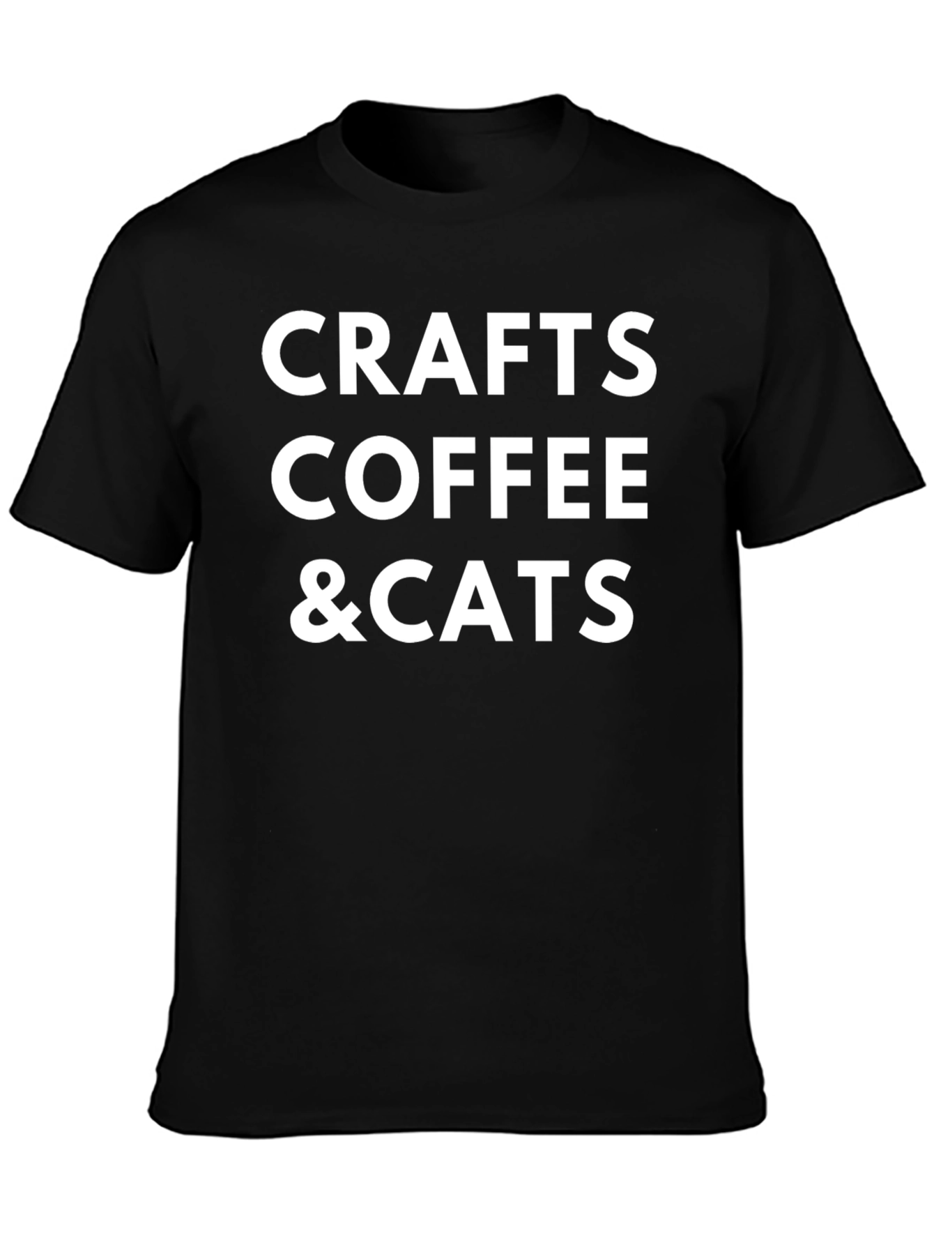 Crafts Coffee & Cats Graphic T-Shirt