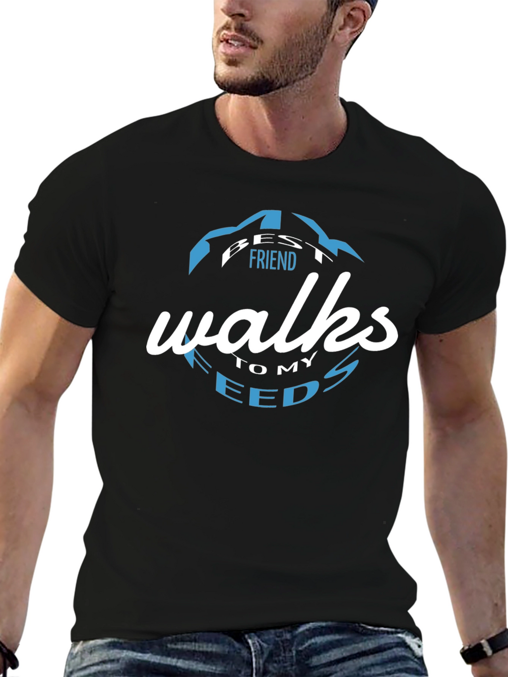 Best Friend Walks To My Needs Graphic T-Shirt