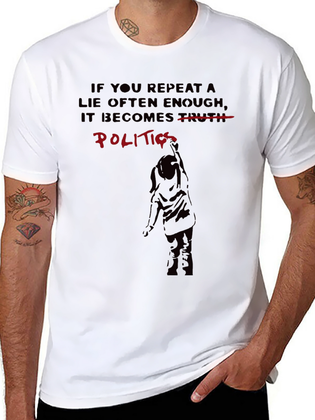 Politics T-Shirt: Repeating Lies