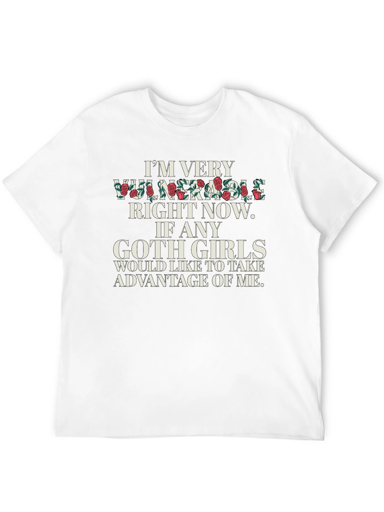 Vulnerable Goth Girls Graphic Tee - Black
