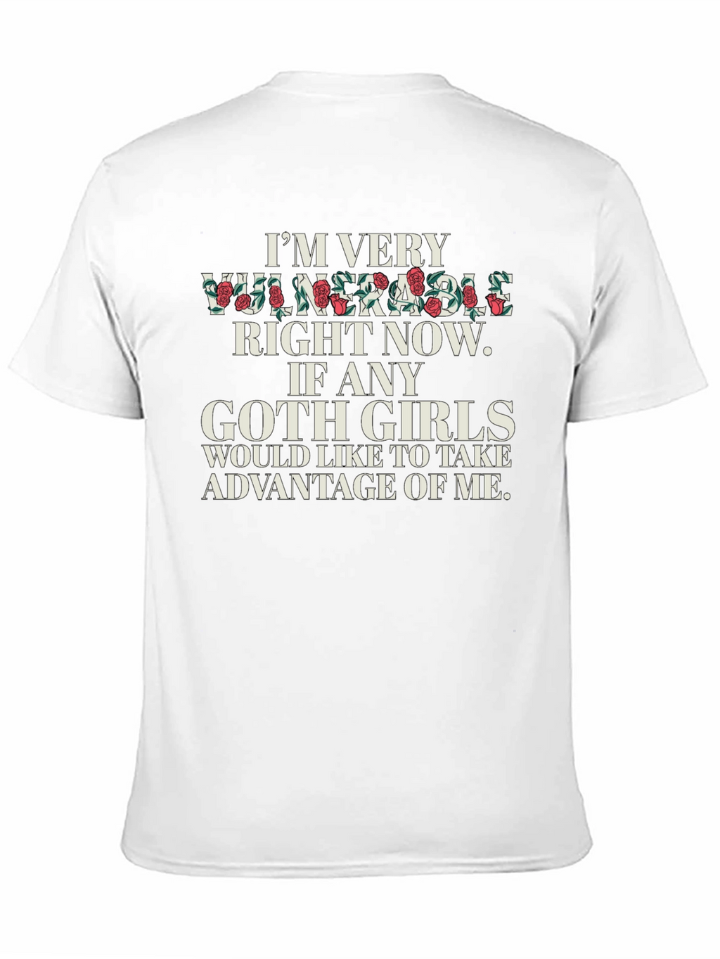 Vulnerable Goth Girls Graphic Tee - Black