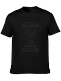 Mens Black Bodybuilding Graphic T-Shirt