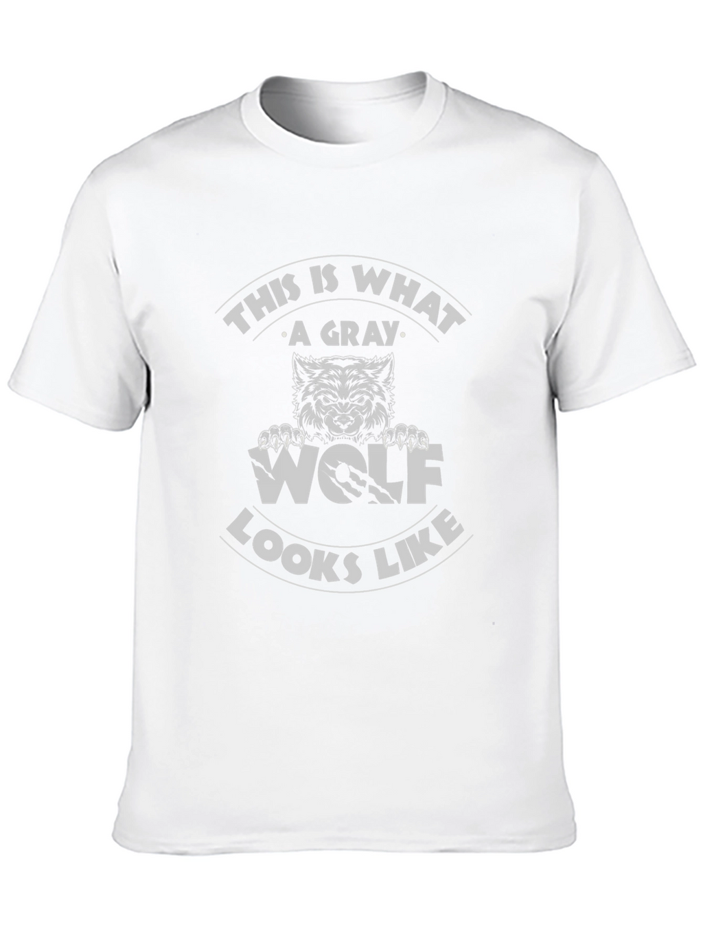 Gray Wolf Graphic Tee - Mens Black T-Shirt