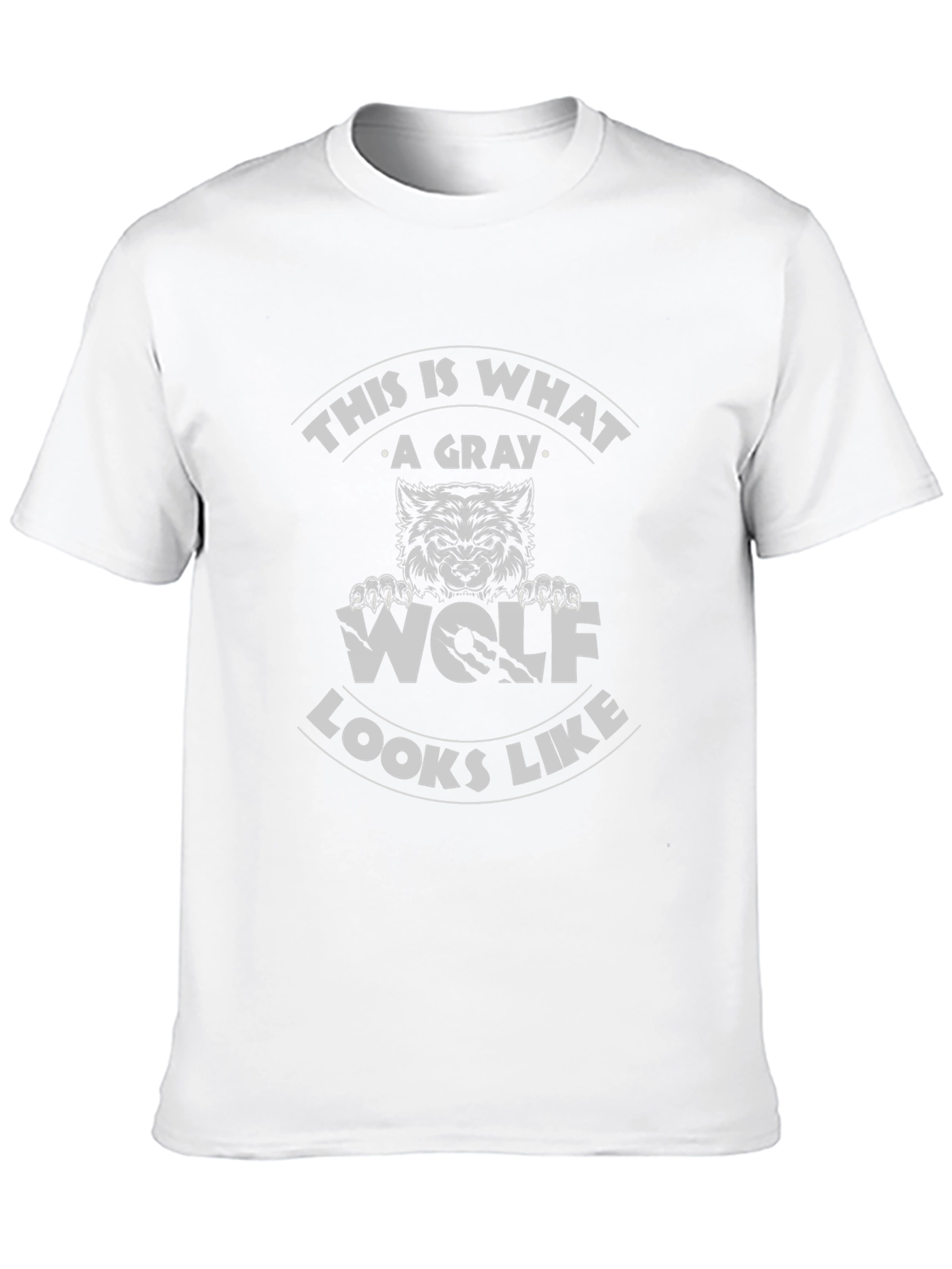 Gray Wolf Graphic Tee - Mens Black T-Shirt