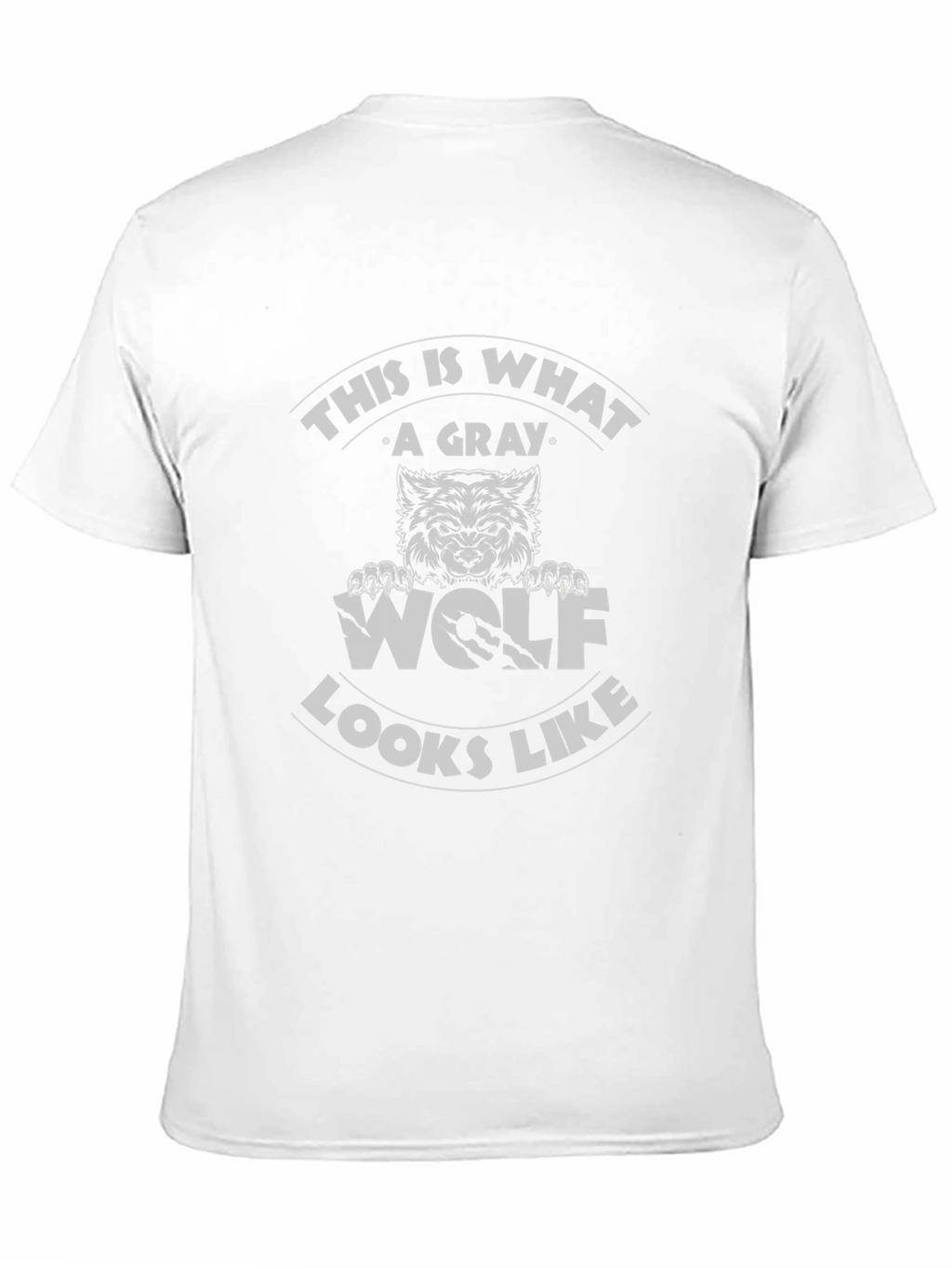 Gray Wolf Graphic Tee - Mens Black T-Shirt