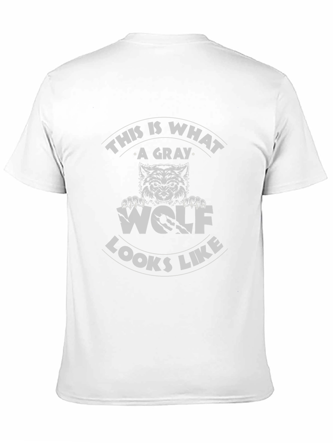 Gray Wolf Graphic Tee - Mens Black T-Shirt