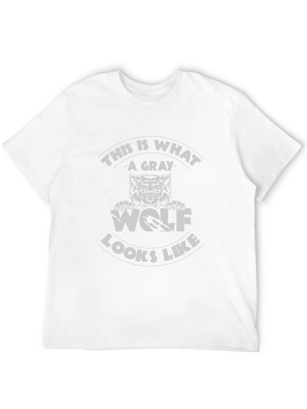 Gray Wolf Graphic Tee - Mens Black T-Shirt