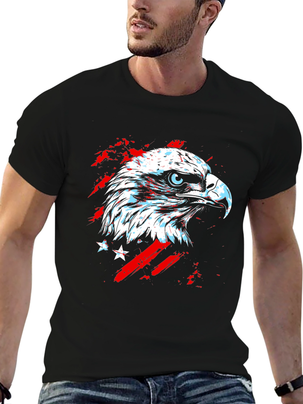 Eagle Graphic Print T-Shirt