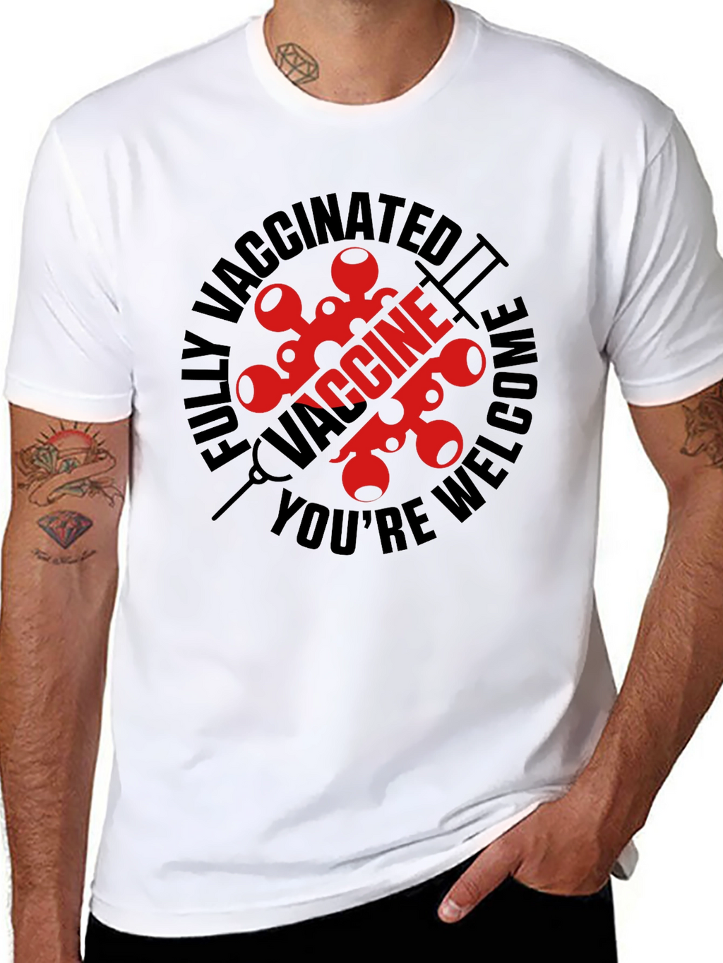 Vaccinated Welcome Graphic Tee