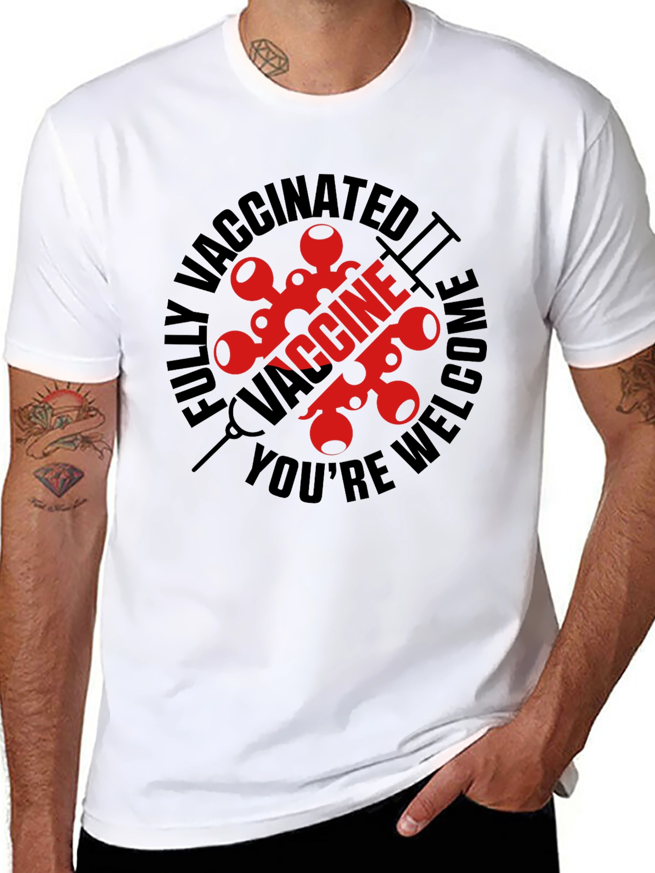 Vaccinated Welcome Graphic Tee