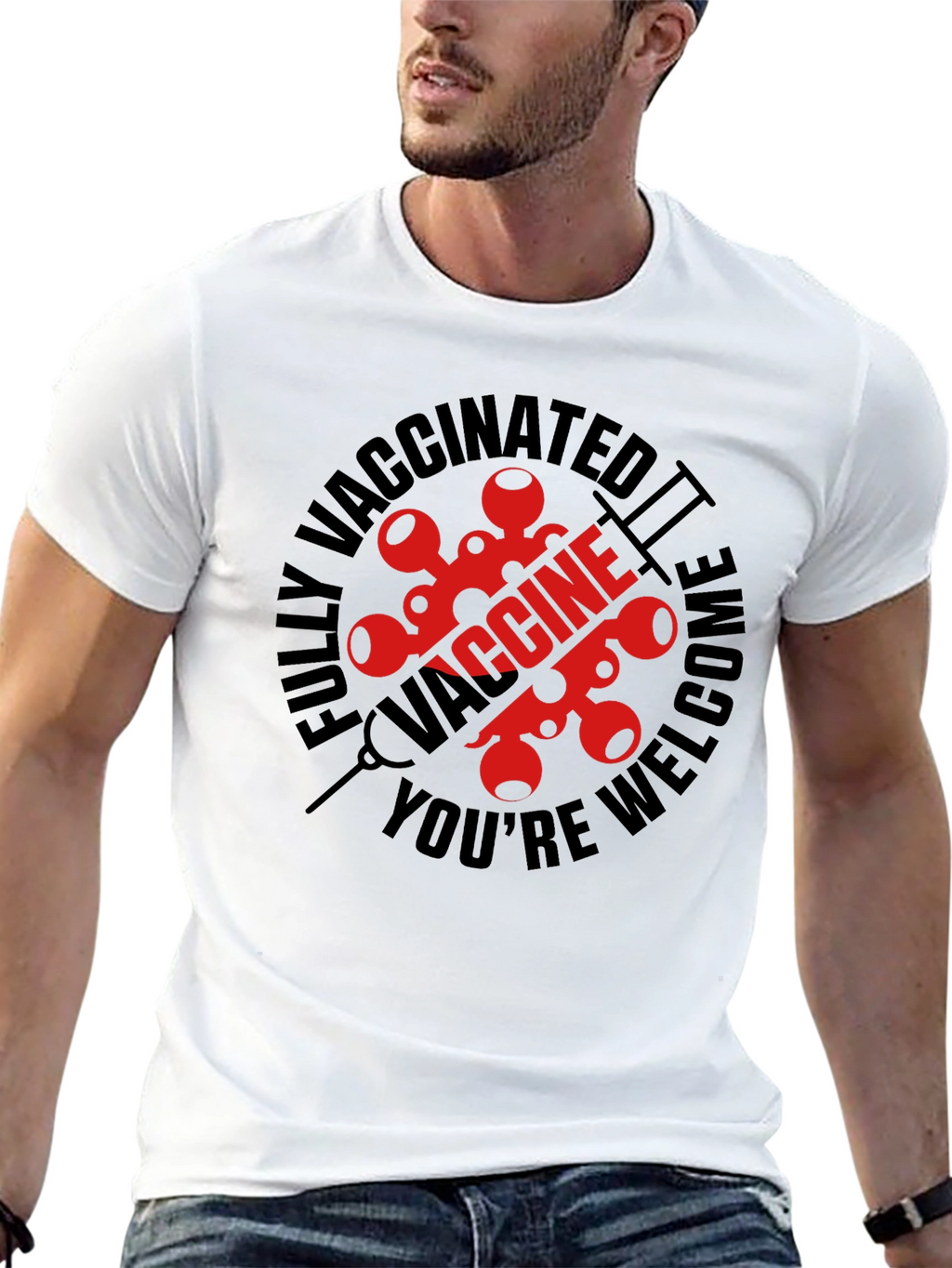 Vaccinated Welcome Graphic Tee